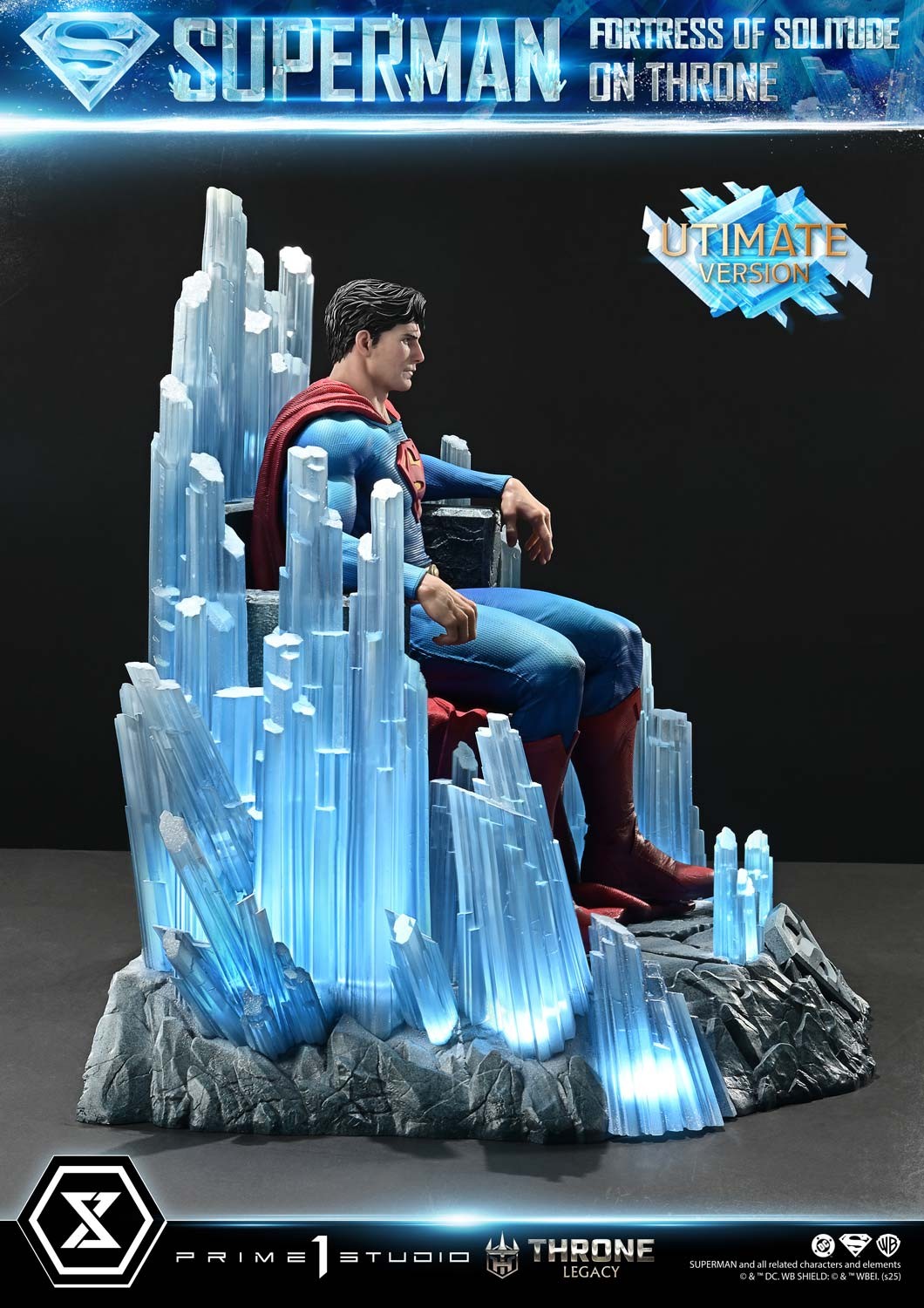 DC Comics Superman Fortress of Solitude on Throne (Ultimate Version) Quarter Scale Statue  (Prototype Shown) View 15