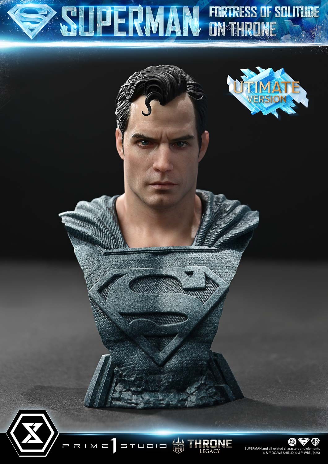 DC Comics Superman Fortress of Solitude on Throne (Ultimate Version) Quarter Scale Statue  (Prototype Shown) View 19