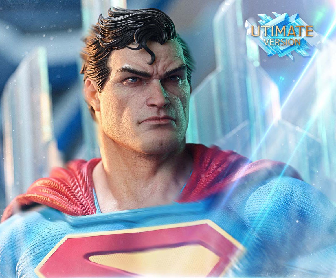 DC Comics Superman Fortress of Solitude on Throne (Ultimate Version) Quarter Scale Statue  (Prototype Shown) View 4