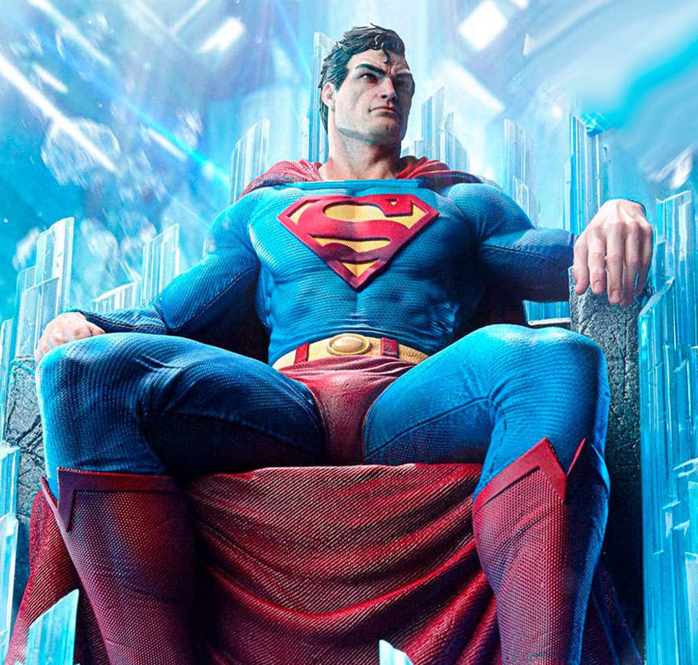 DC Comics Superman Fortress of Solitude on Throne (Ultimate Version) Quarter Scale Statue  (Prototype Shown) View 6