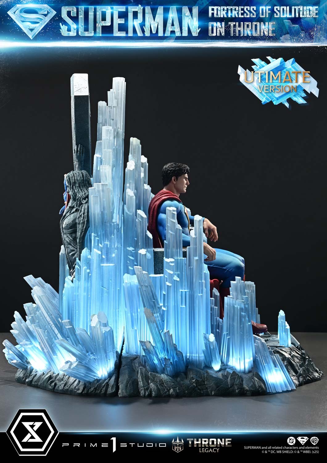 DC Comics Superman Fortress of Solitude on Throne (Ultimate Bonus Version) Quarter Scale Statue  (Prototype Shown) View 10