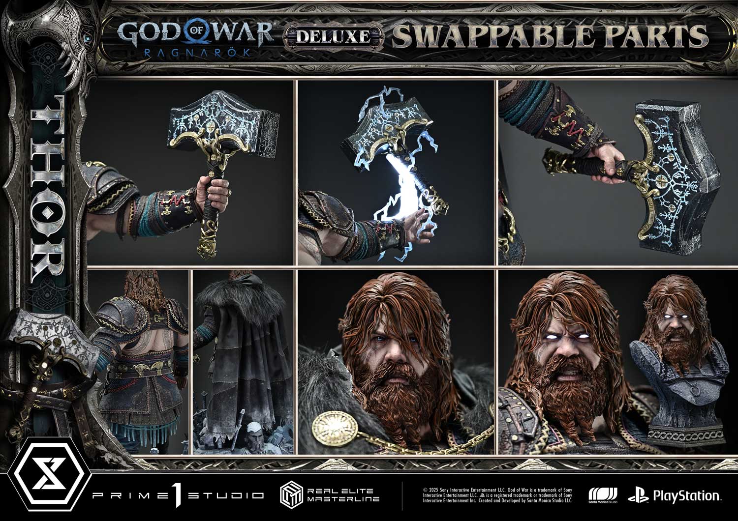 God of War Thor (Deluxe Version) 1:3 Scale Statue  (Prototype Shown) View 8