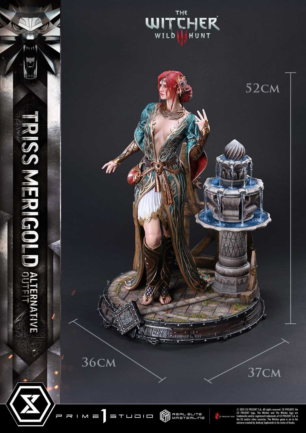 The Witcher 3: Wild Hunt Triss Merigold Alternative Outfit Quarter Scale Statue  (Prototype Shown) View 11