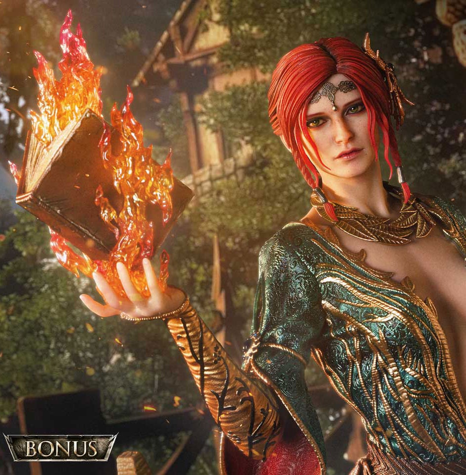 The Witcher 3: Wild Hunt Triss Merigold Alternative Outfit (Bonus Version) Quarter Scale Statue  (Prototype Shown) View 4