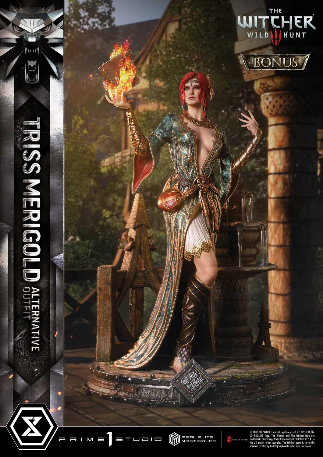 The Witcher 3: Wild Hunt Triss Merigold Alternative Outfit (Bonus Version) Quarter Scale Statue  (Prototype Shown) View 7