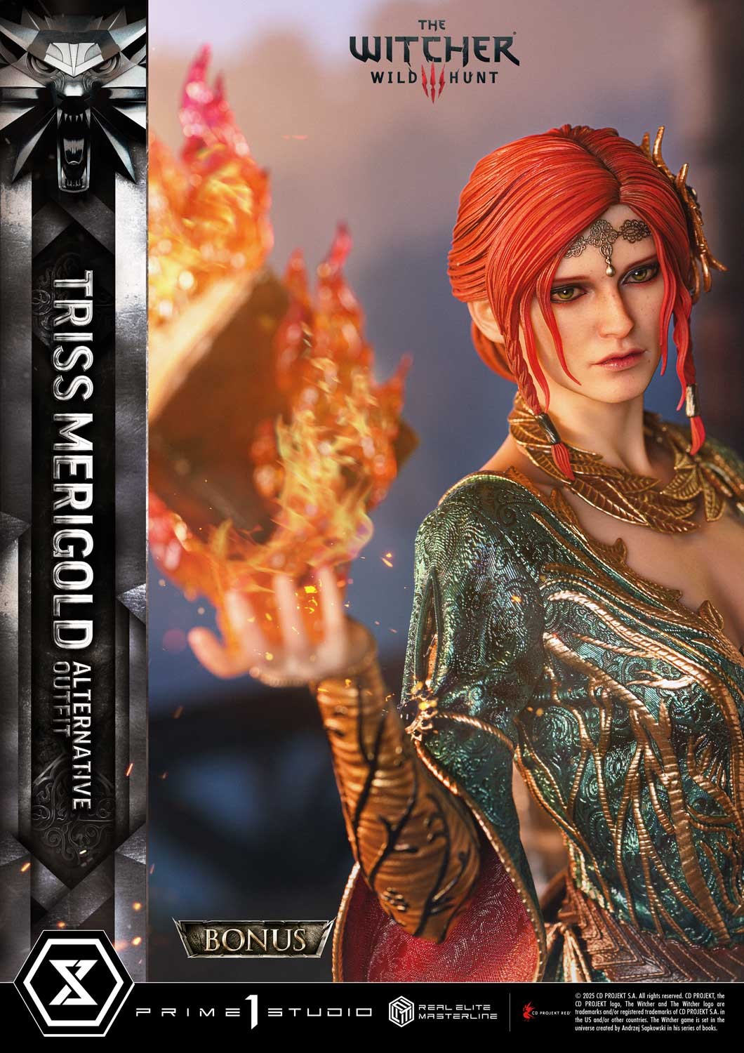 The Witcher 3: Wild Hunt Triss Merigold Alternative Outfit (Bonus Version) Quarter Scale Statue  (Prototype Shown) View 8