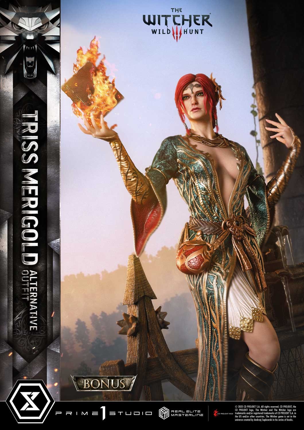 The Witcher 3: Wild Hunt Triss Merigold Alternative Outfit (Bonus Version) Quarter Scale Statue  (Prototype Shown) View 9