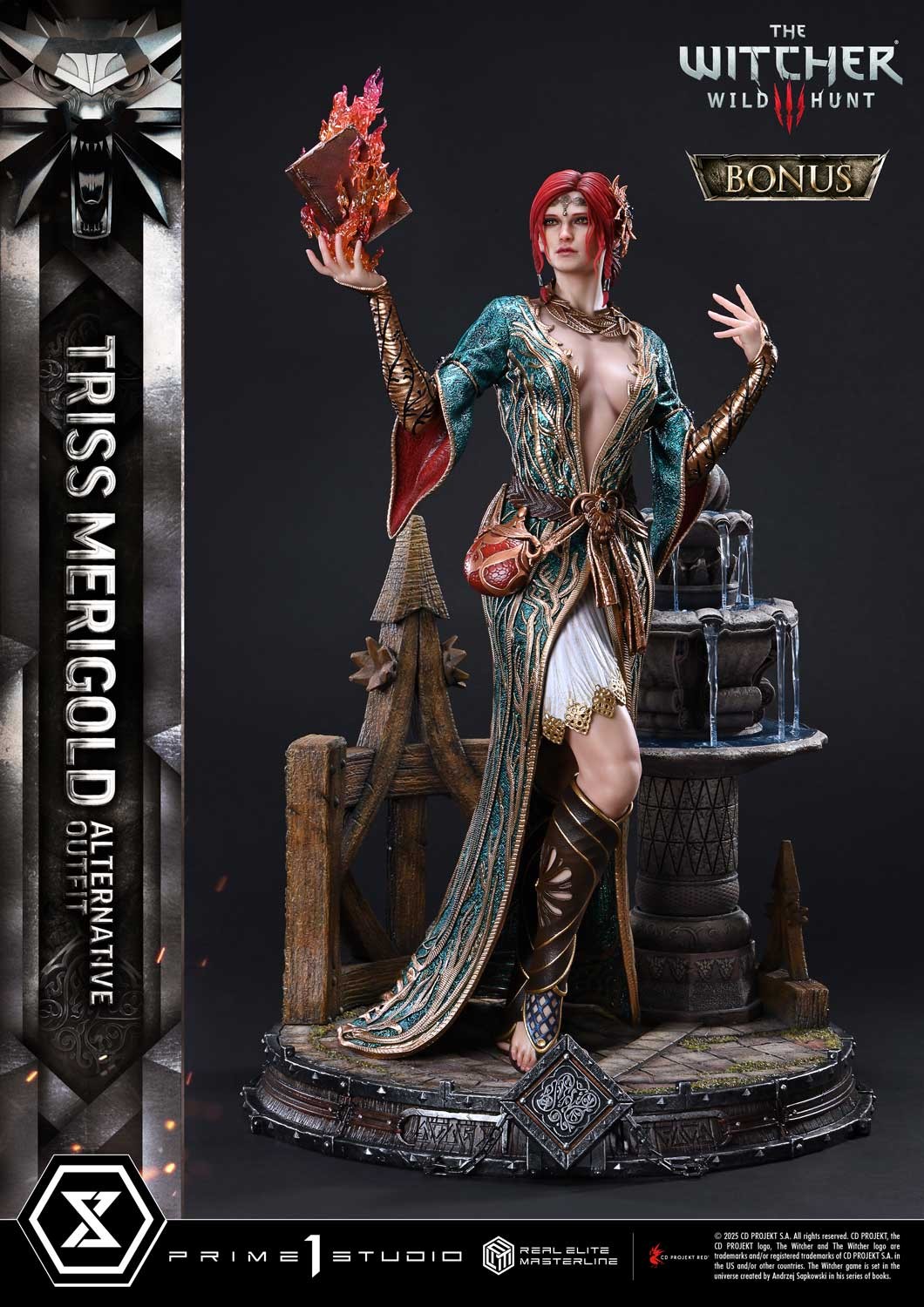 The Witcher 3: Wild Hunt Triss Merigold Alternative Outfit (Bonus Version) Quarter Scale Statue  (Prototype Shown) View 12