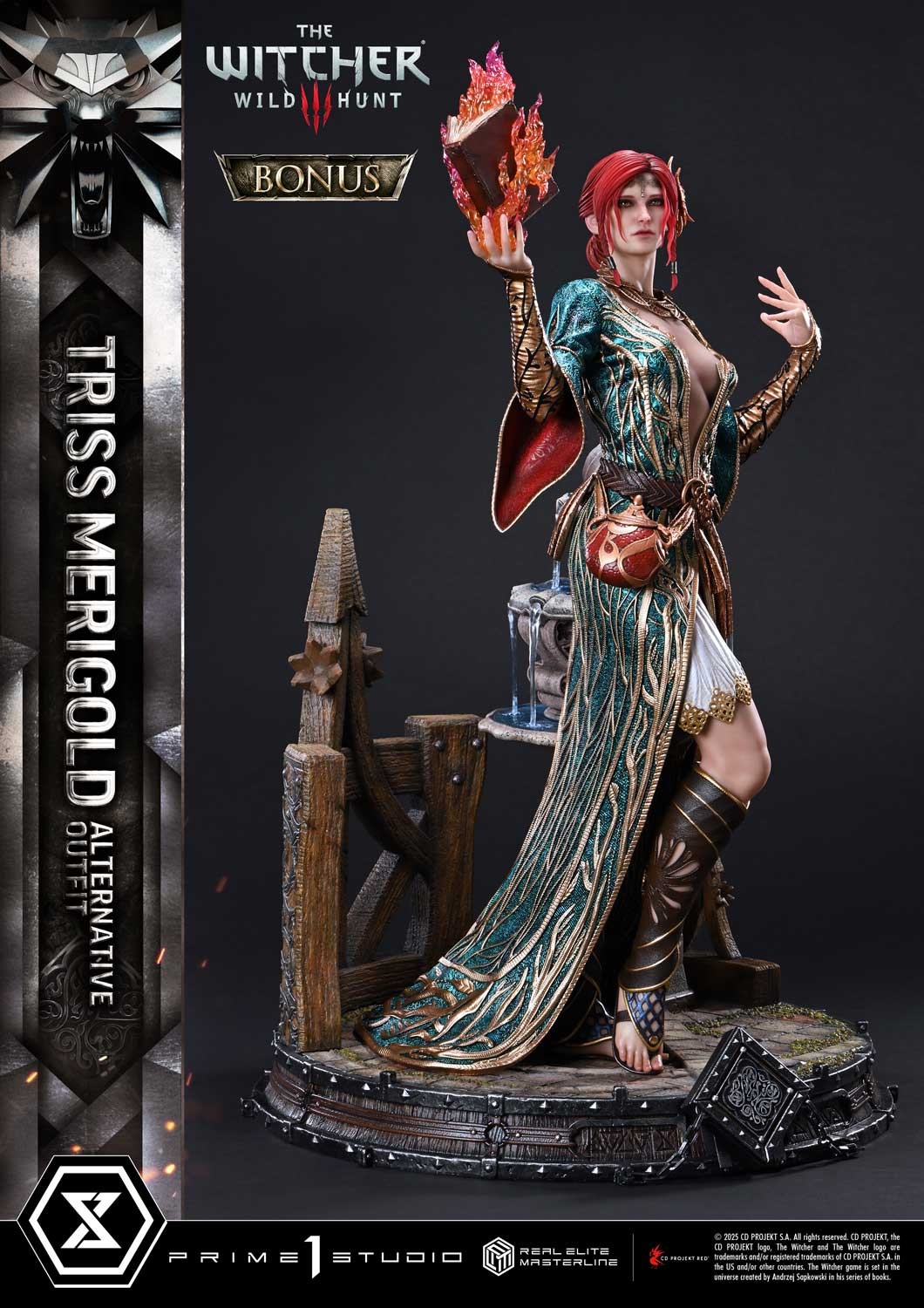 The Witcher 3: Wild Hunt Triss Merigold Alternative Outfit (Bonus Version) Quarter Scale Statue  (Prototype Shown) View 15