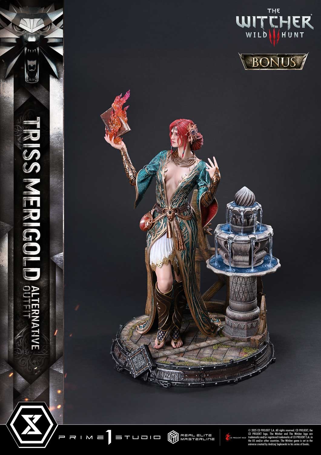 The Witcher 3: Wild Hunt Triss Merigold Alternative Outfit (Bonus Version) Quarter Scale Statue  (Prototype Shown) View 16