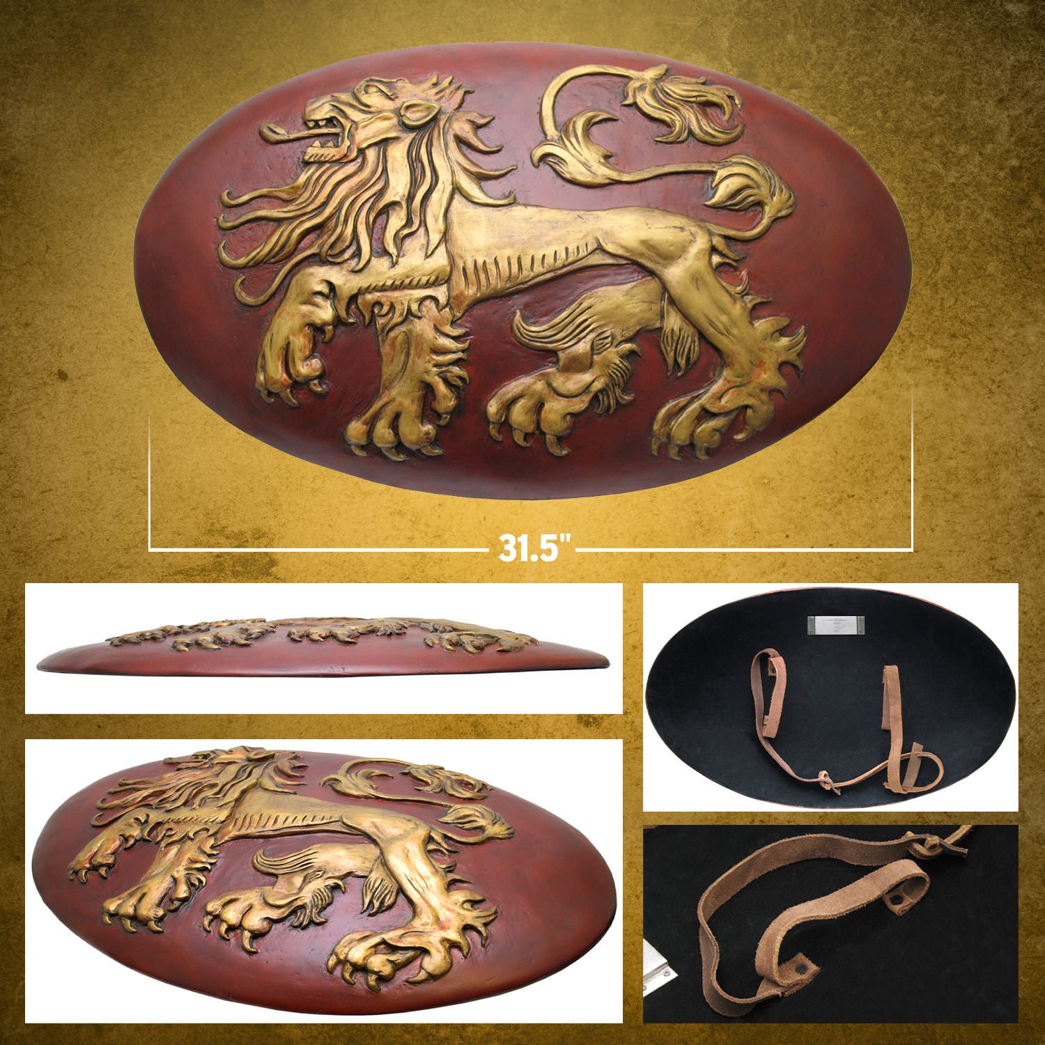 Game of Thrones Lannister Shield Prop Replica  (Prototype Shown) View 2