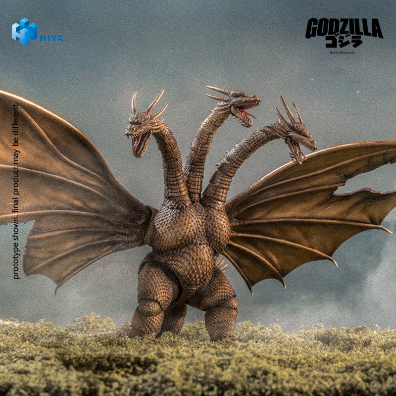 Godzilla King Ghidorah (Battle-Damaged Version) Action Figure  (Prototype Shown) View 1