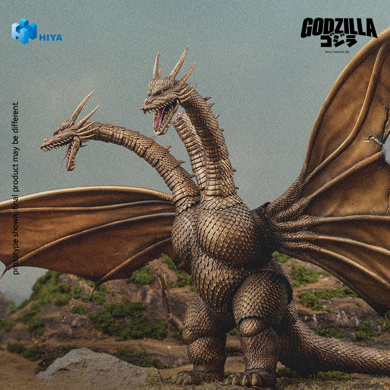 Godzilla King Ghidorah (Battle-Damaged Version) Action Figure  (Prototype Shown) View 6