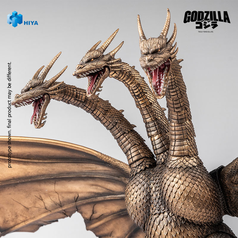 Godzilla King Ghidorah (Battle-Damaged Version) Action Figure  (Prototype Shown) View 7