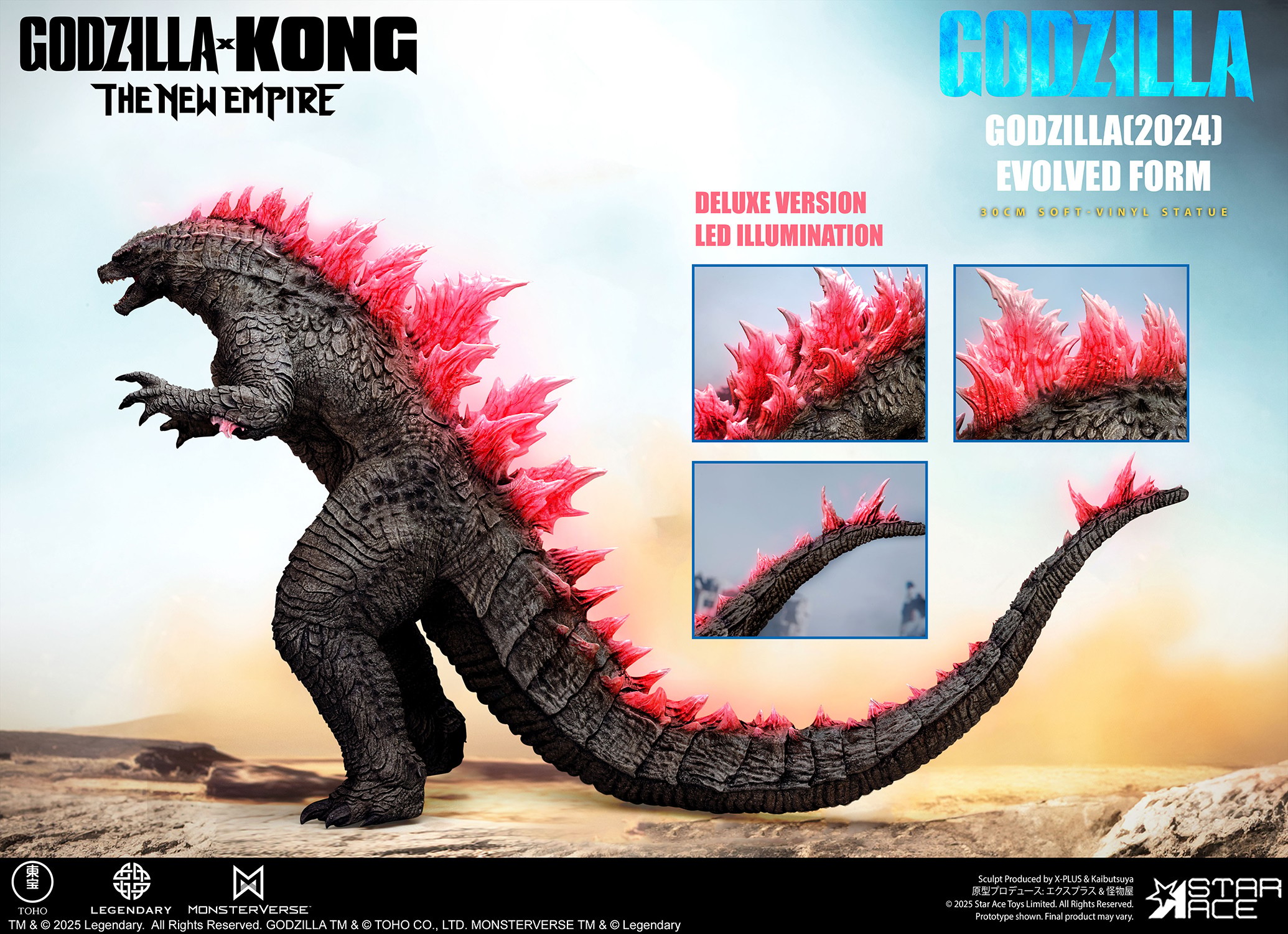 Godzilla Godzilla (2024) Evolved Form Deluxe Statues  (Prototype Shown) View 13