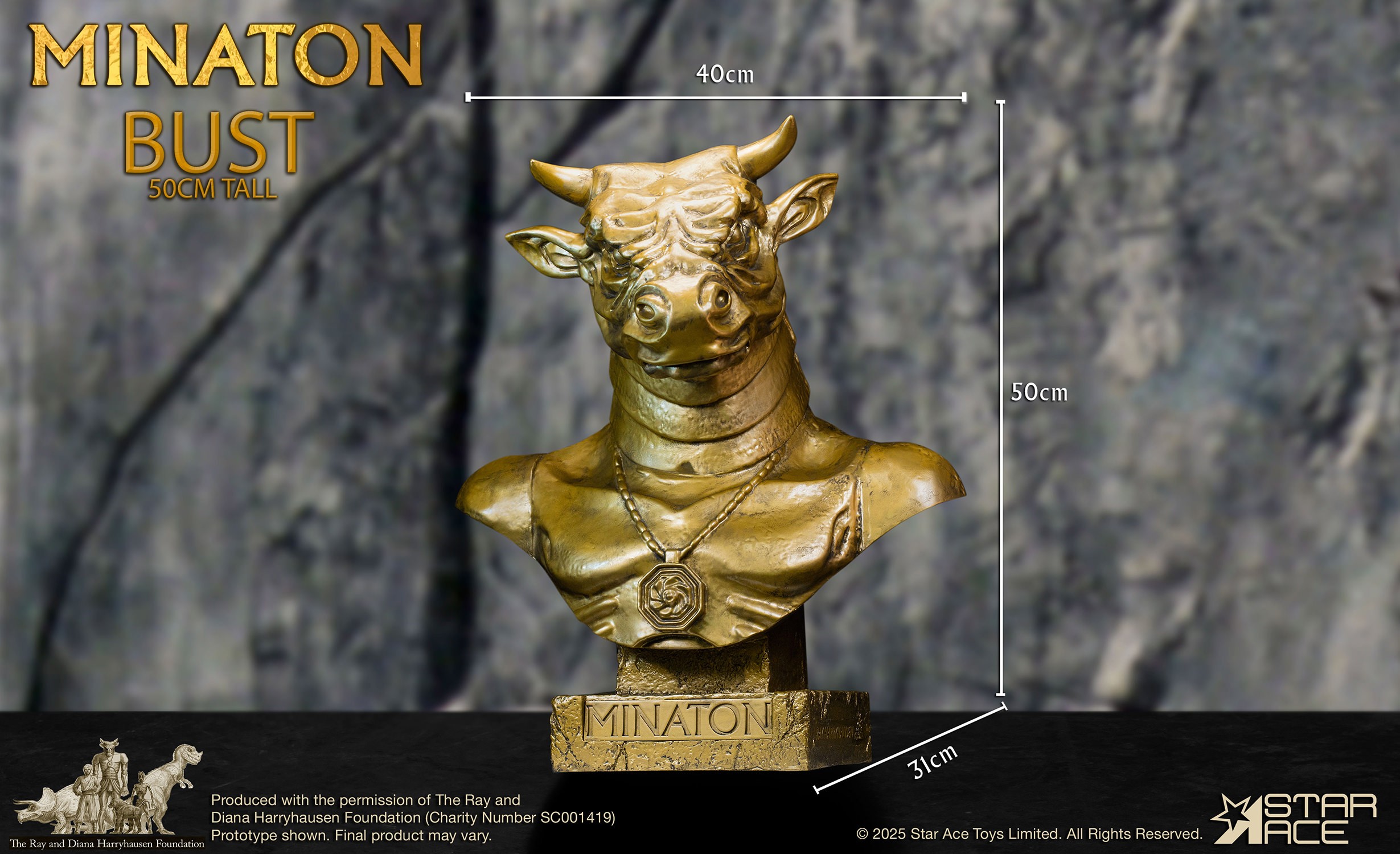 Ray Harryhausen Minaton Bust  (Prototype Shown) View 11