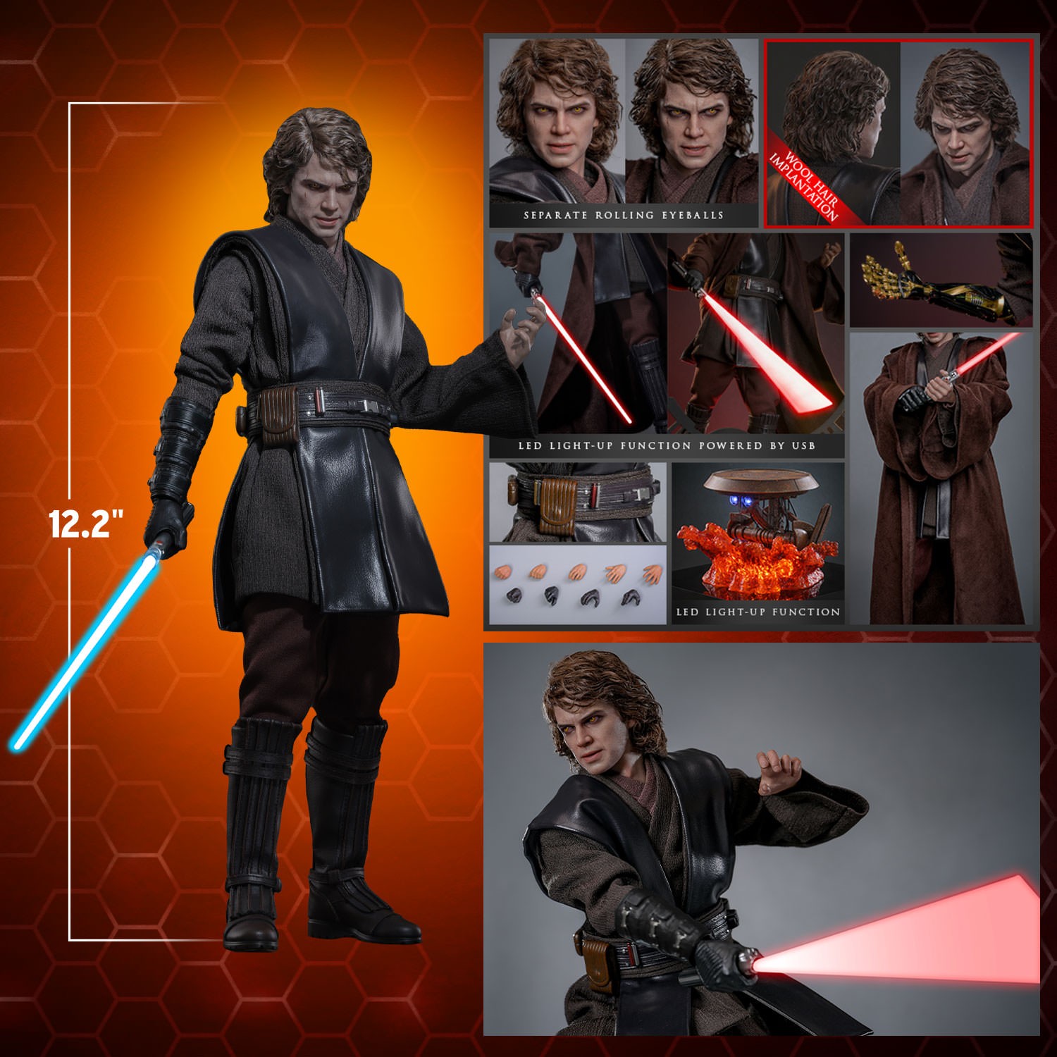 Star Wars Darth Vader (Mustafar) (Artisan Edition) Sixth Scale Figure  Exclusive Edition (Prototype Shown) View 2