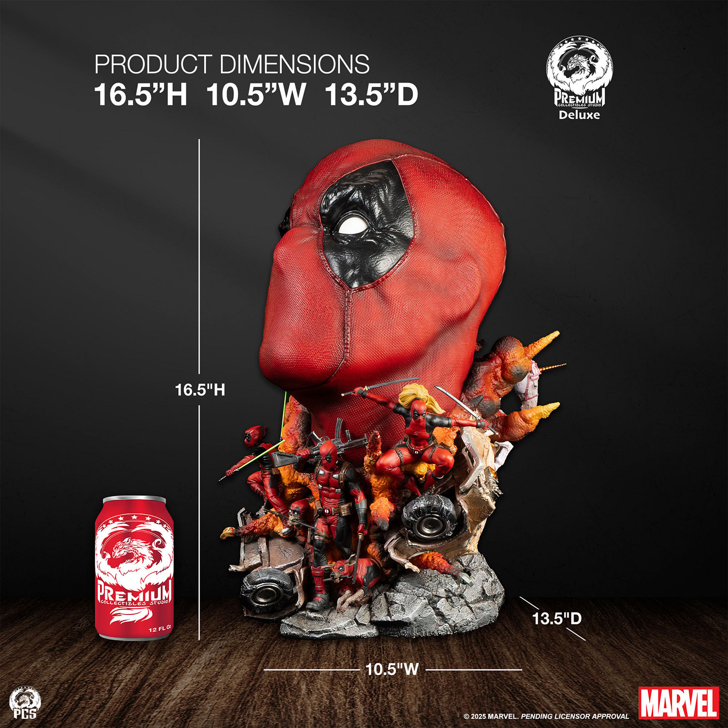 Marvel Deadpool (Deluxe Edition) Fine Art Bust  (Prototype Shown) View 2