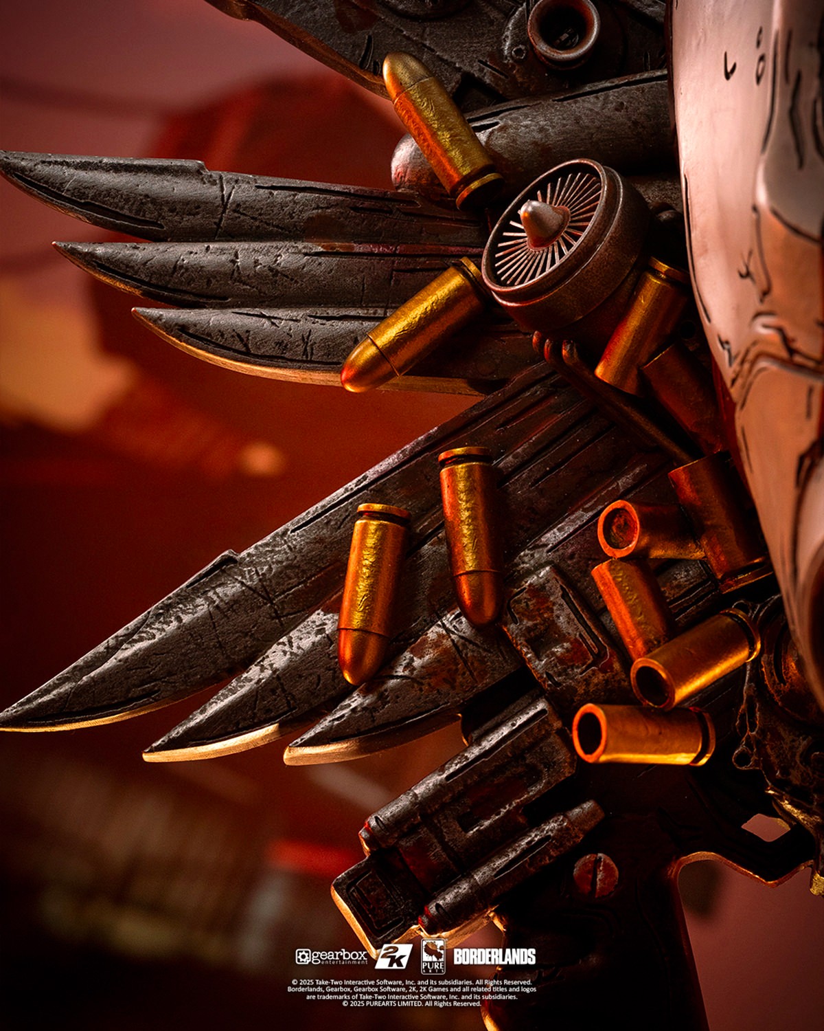 Borderlands Borderlands Psycho Bandit Art Mask Statues  (Prototype Shown) View 7