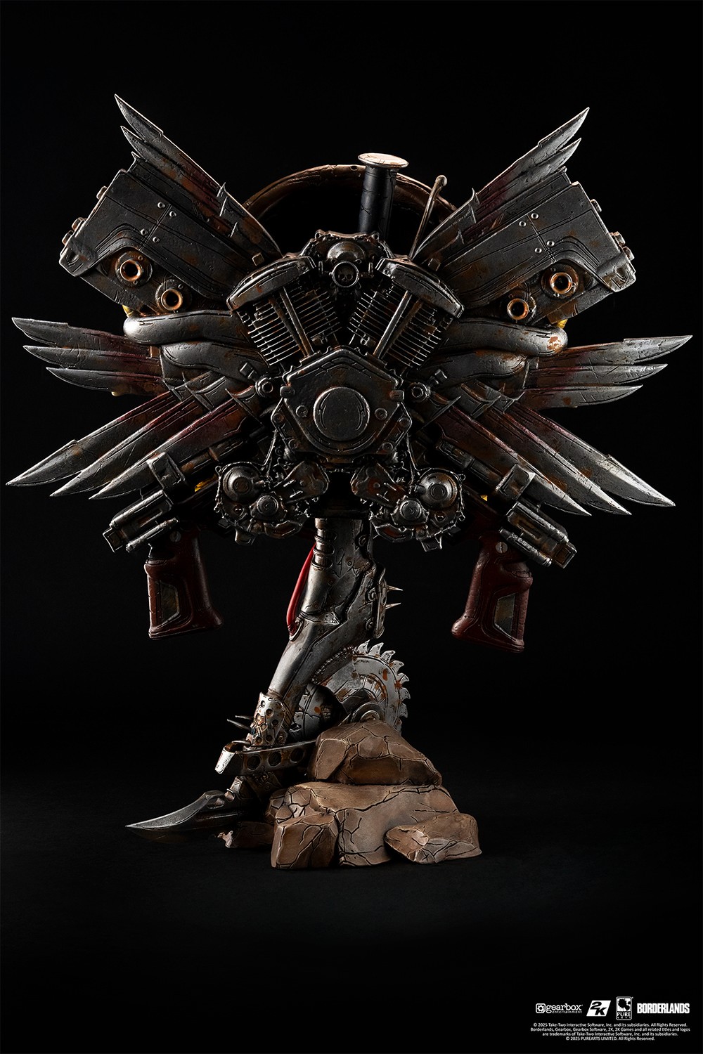 Borderlands Borderlands Psycho Bandit Art Mask Statues  (Prototype Shown) View 9