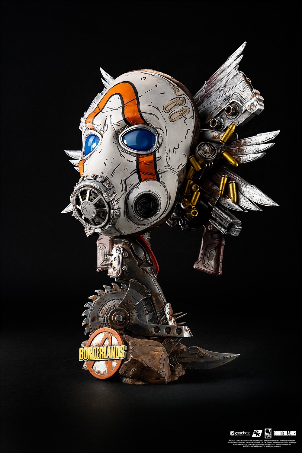 Borderlands Borderlands Psycho Bandit Art Mask Statues  (Prototype Shown) View 11