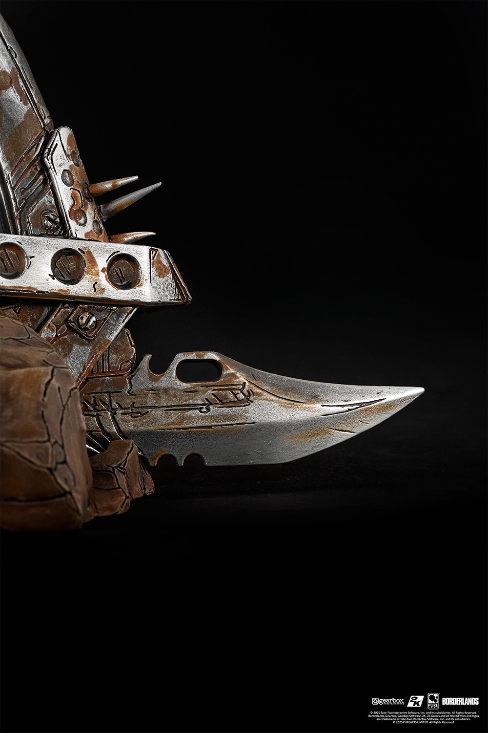 Borderlands Borderlands Psycho Bandit Art Mask Statues  (Prototype Shown) View 13
