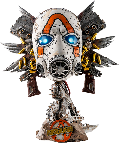 Borderlands Borderlands Psycho Bandit Art Mask Statues  (Prototype Shown) View 18