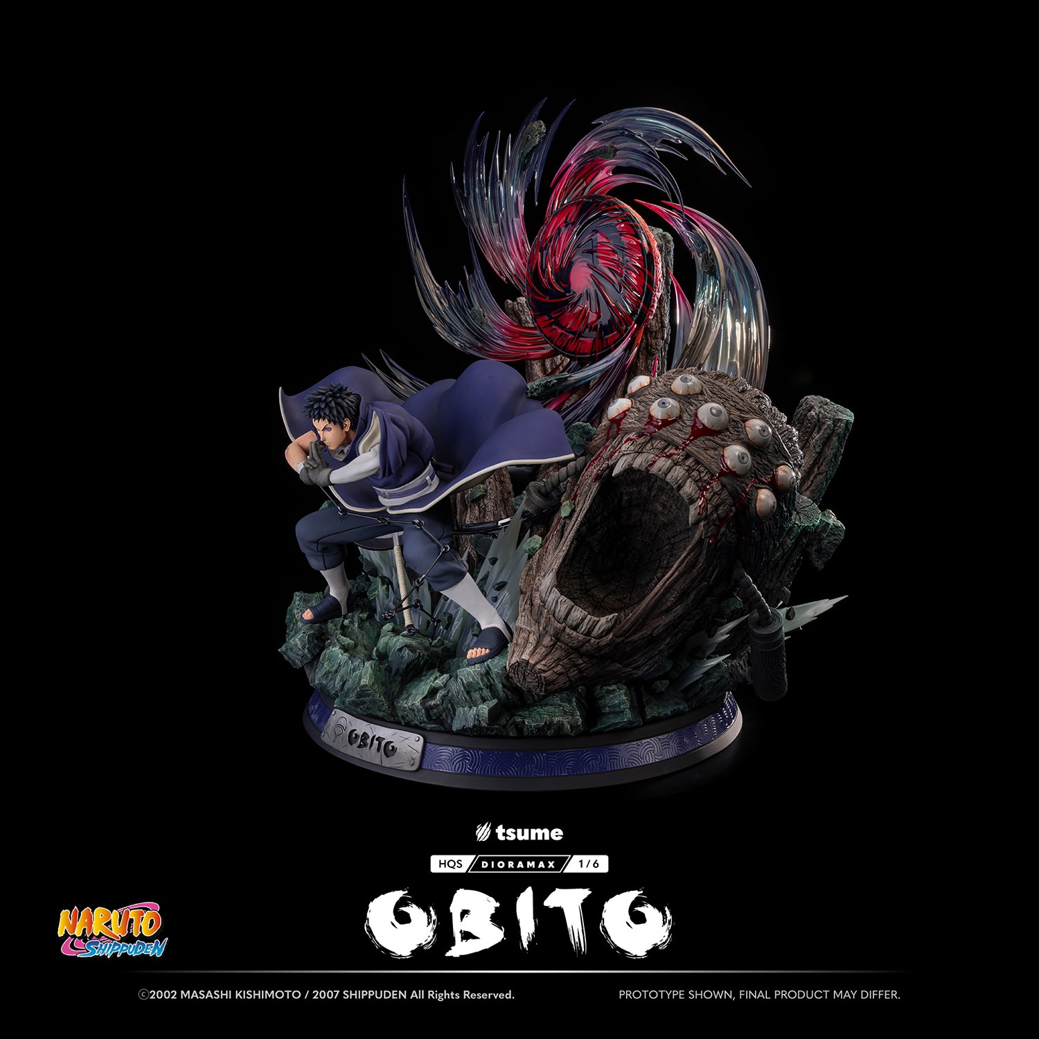 Naruto Obito HQS (Dioramax) Statues  (Prototype Shown) View 8