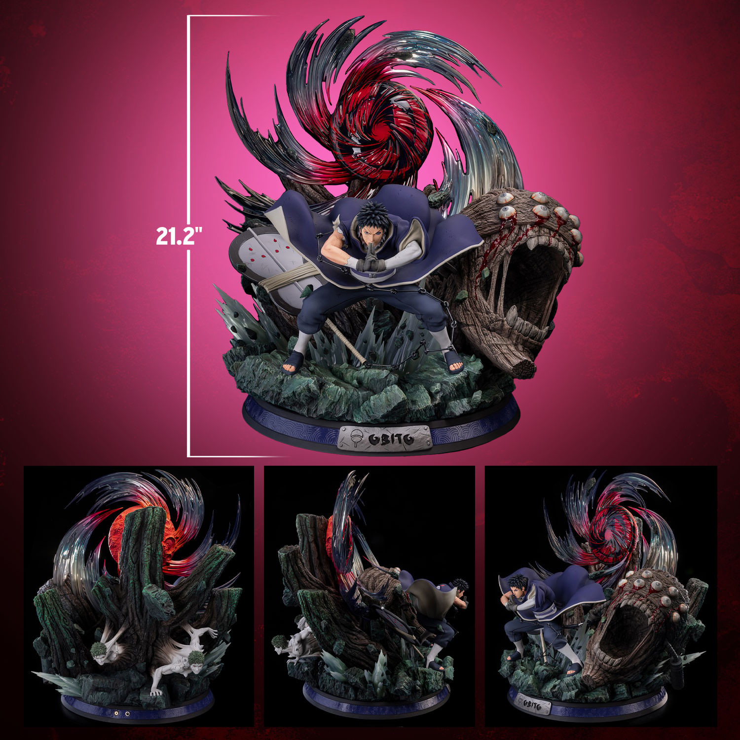 Naruto Obito HQS (Ultra) Statues  (Prototype Shown) View 2