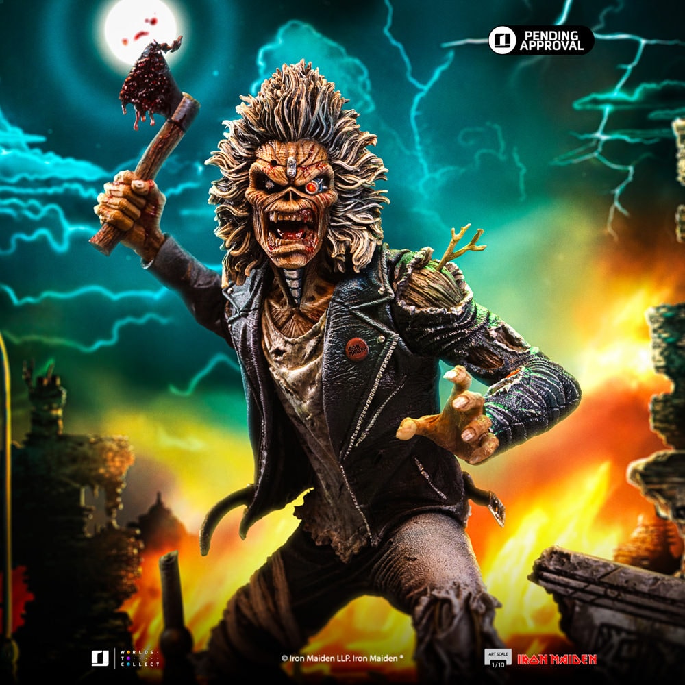 Iron Maiden Eddie (50th Anniversary) 1:10 Scale Statue  (Prototype Shown) View 1