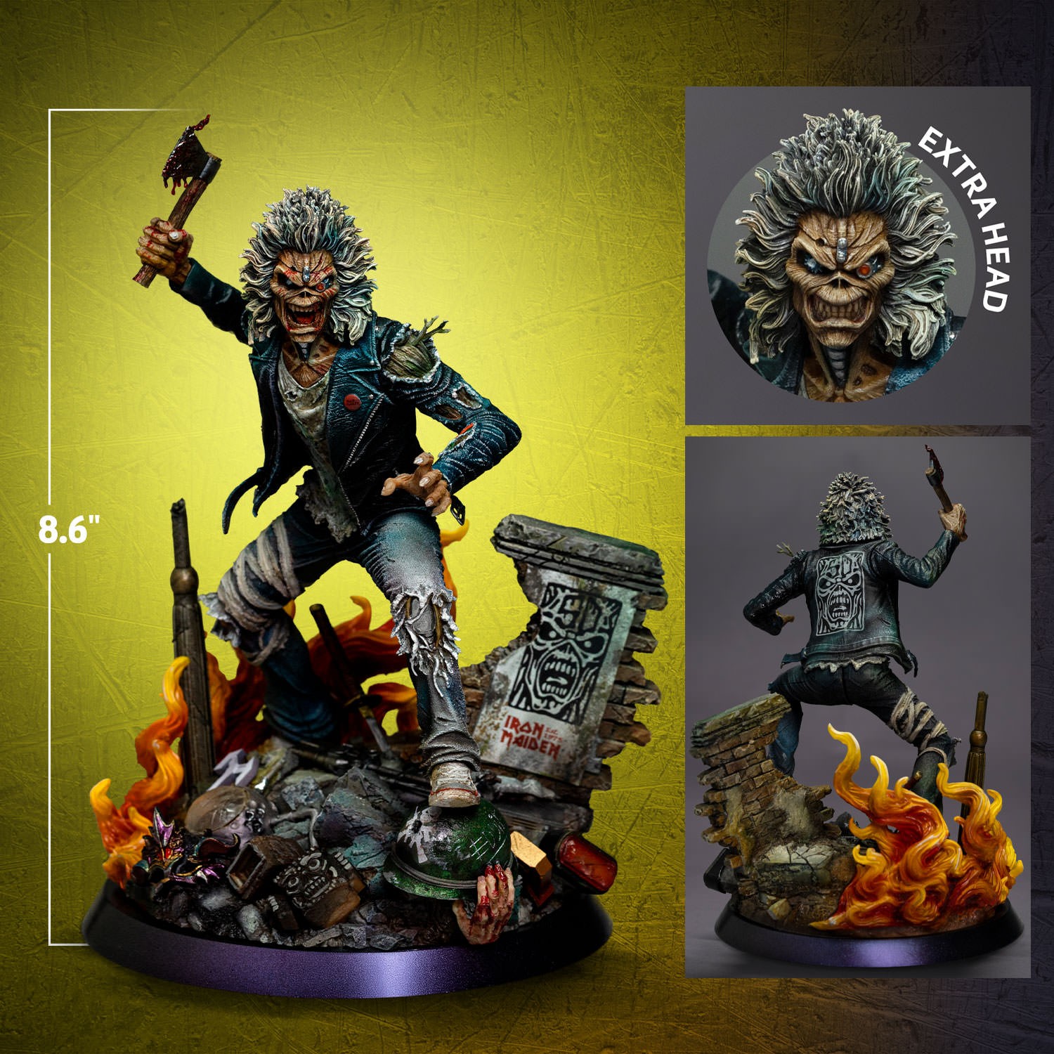 Eddie (50th Anniversary) 1:10 Art Scale Statue by Iron