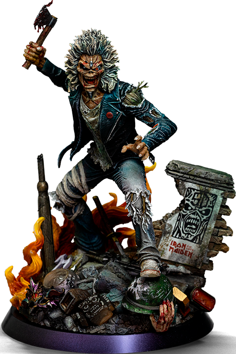 Iron Maiden Eddie (50th Anniversary) 1:10 Scale Statue  (Prototype Shown) View 15