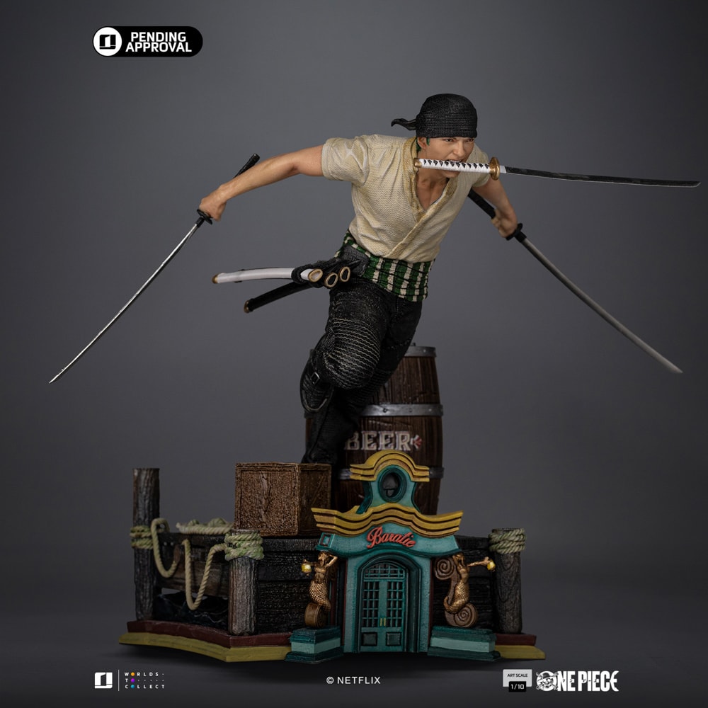 Zoro 1:10 Art Scale Statue by Iron Studios | Sideshow