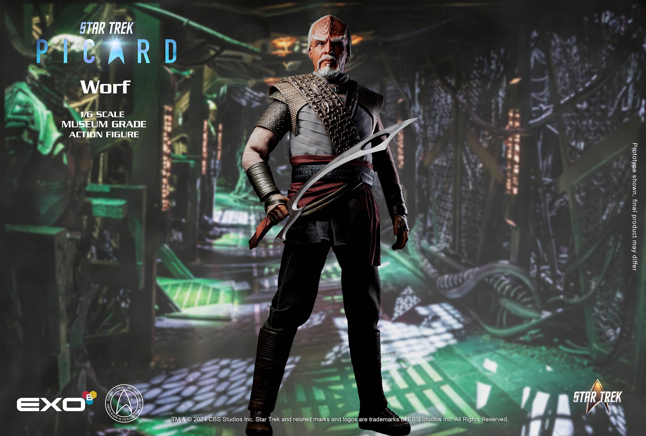 Star Trek Worf Sixth Scale Figure  (Prototype Shown) View 6