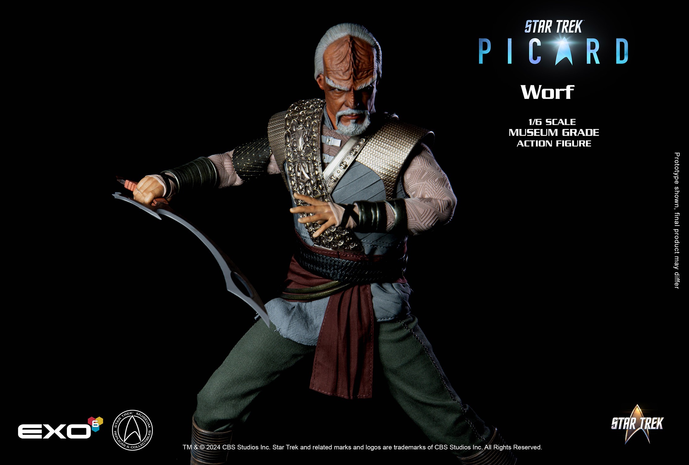 Star Trek Worf Sixth Scale Figure  (Prototype Shown) View 8