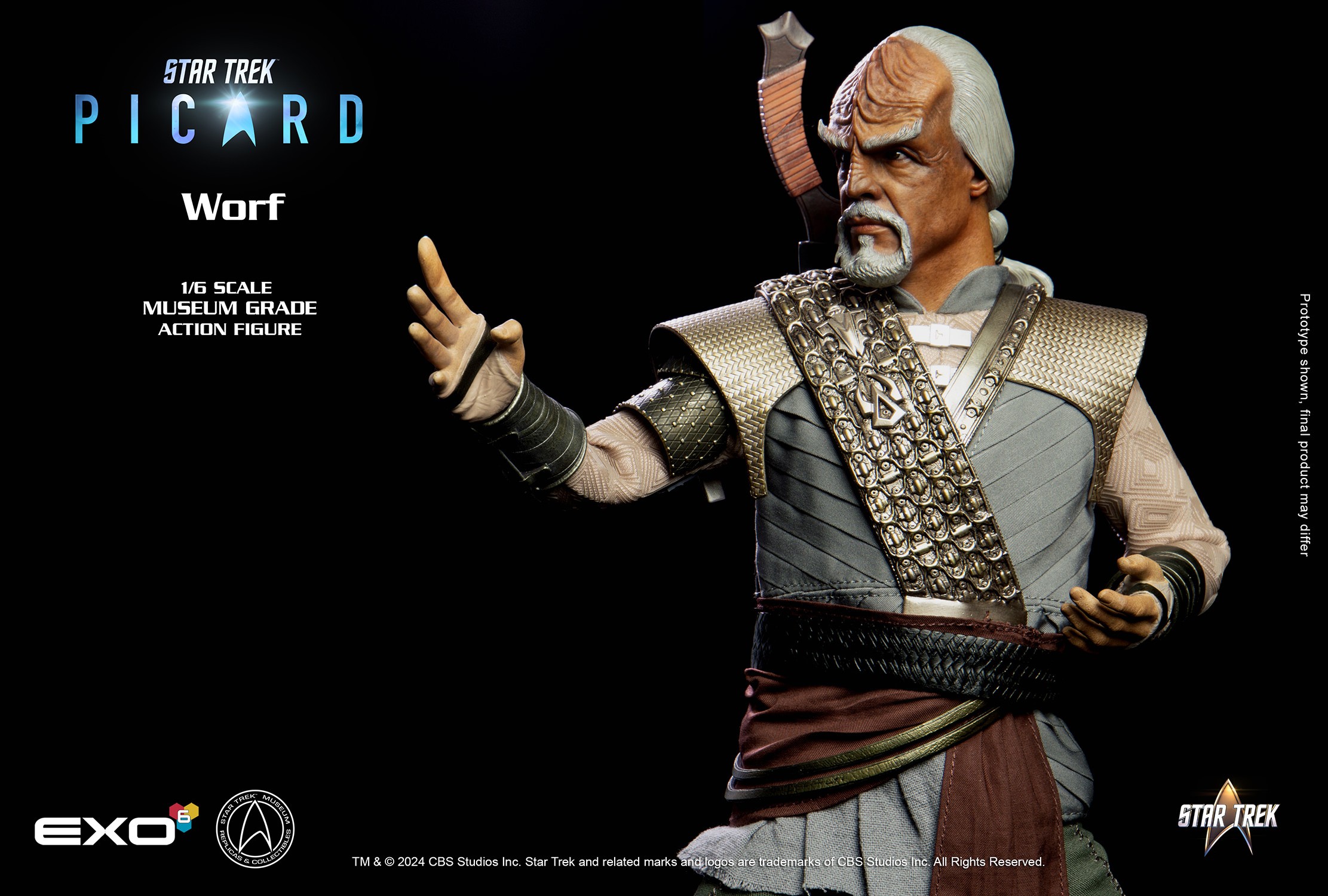 Star Trek Worf Sixth Scale Figure  (Prototype Shown) View 9