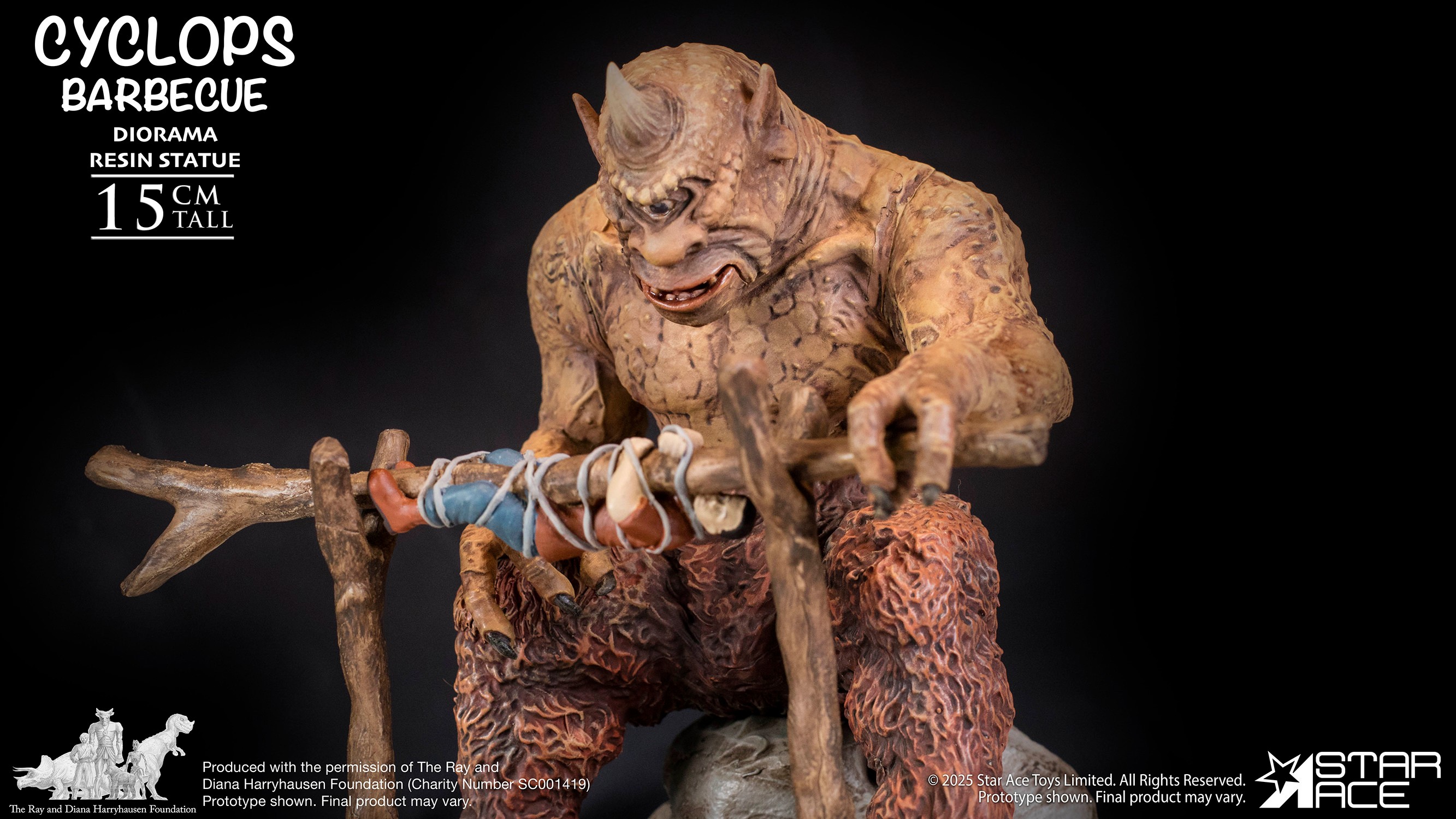 Ray Harryhausen Cyclops Barbecue Diorama Scene Statues  (Prototype Shown) View 8