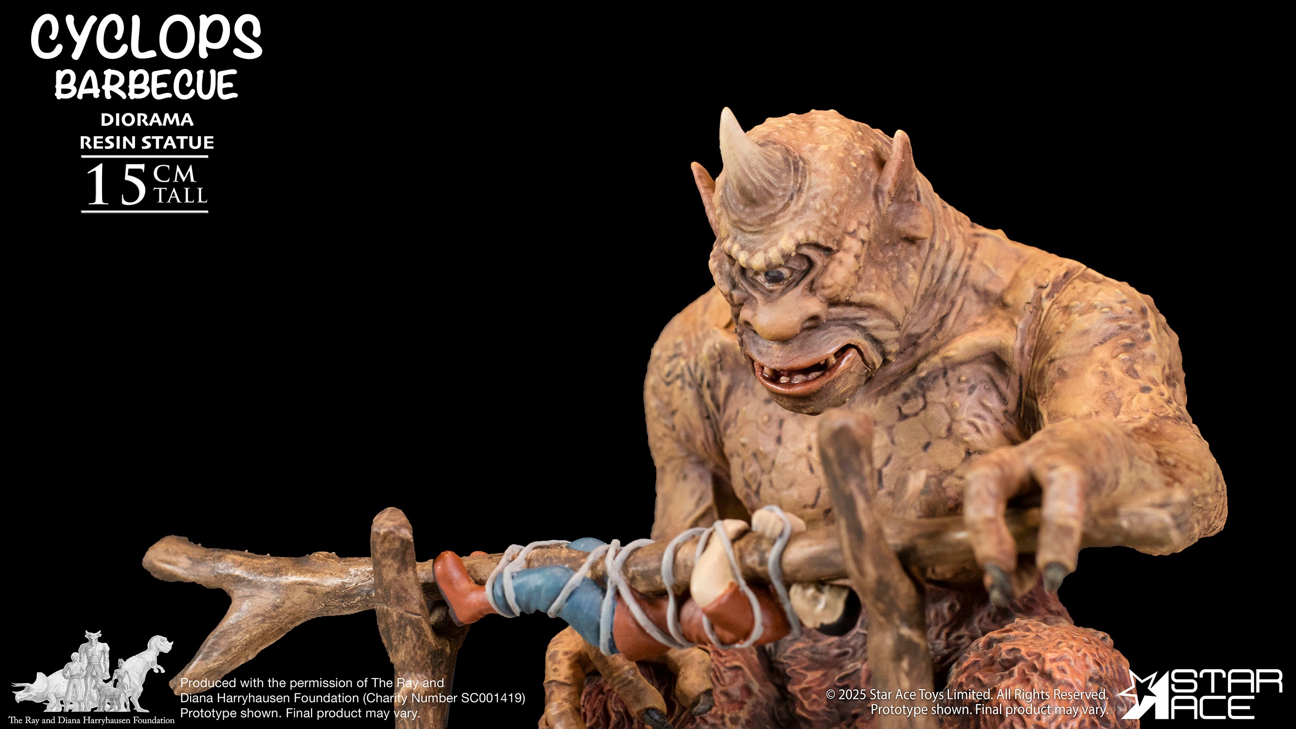Ray Harryhausen Cyclops Barbecue Diorama Scene Statues  (Prototype Shown) View 10