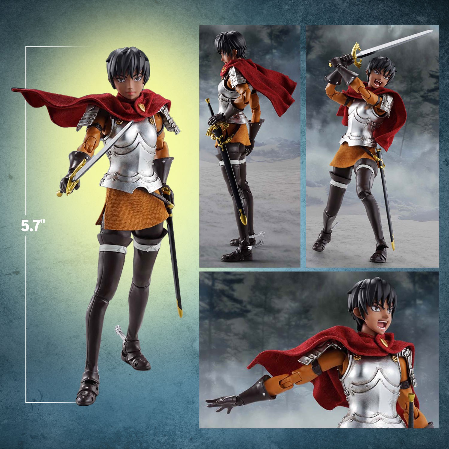 Berserk Casca (The Band of the Hawk) Action Figure  (Prototype Shown) View 2