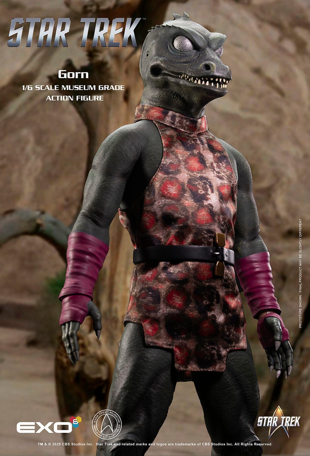 Star Trek Gorn Sixth Scale Figure  (Prototype Shown) View 8