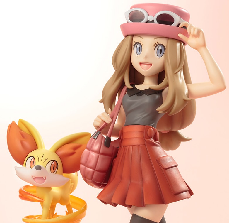 Pokémon Serena with Fennekin Statues  (Prototype Shown) View 1