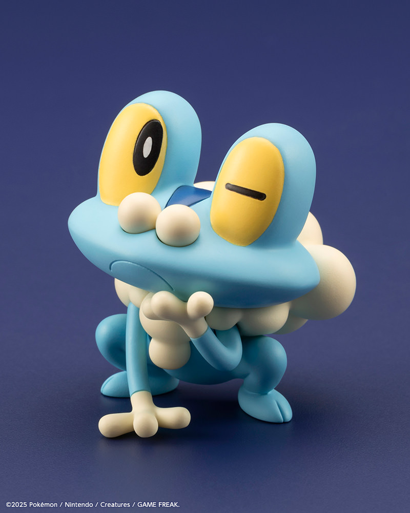Pokémon Calem with Froakie Statues  (Prototype Shown) View 12