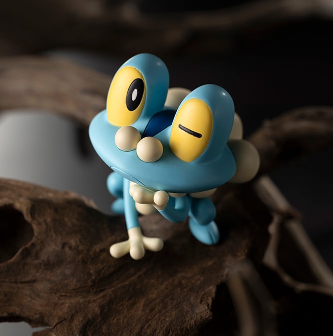 Pokémon Calem with Froakie Statues  (Prototype Shown) View 17