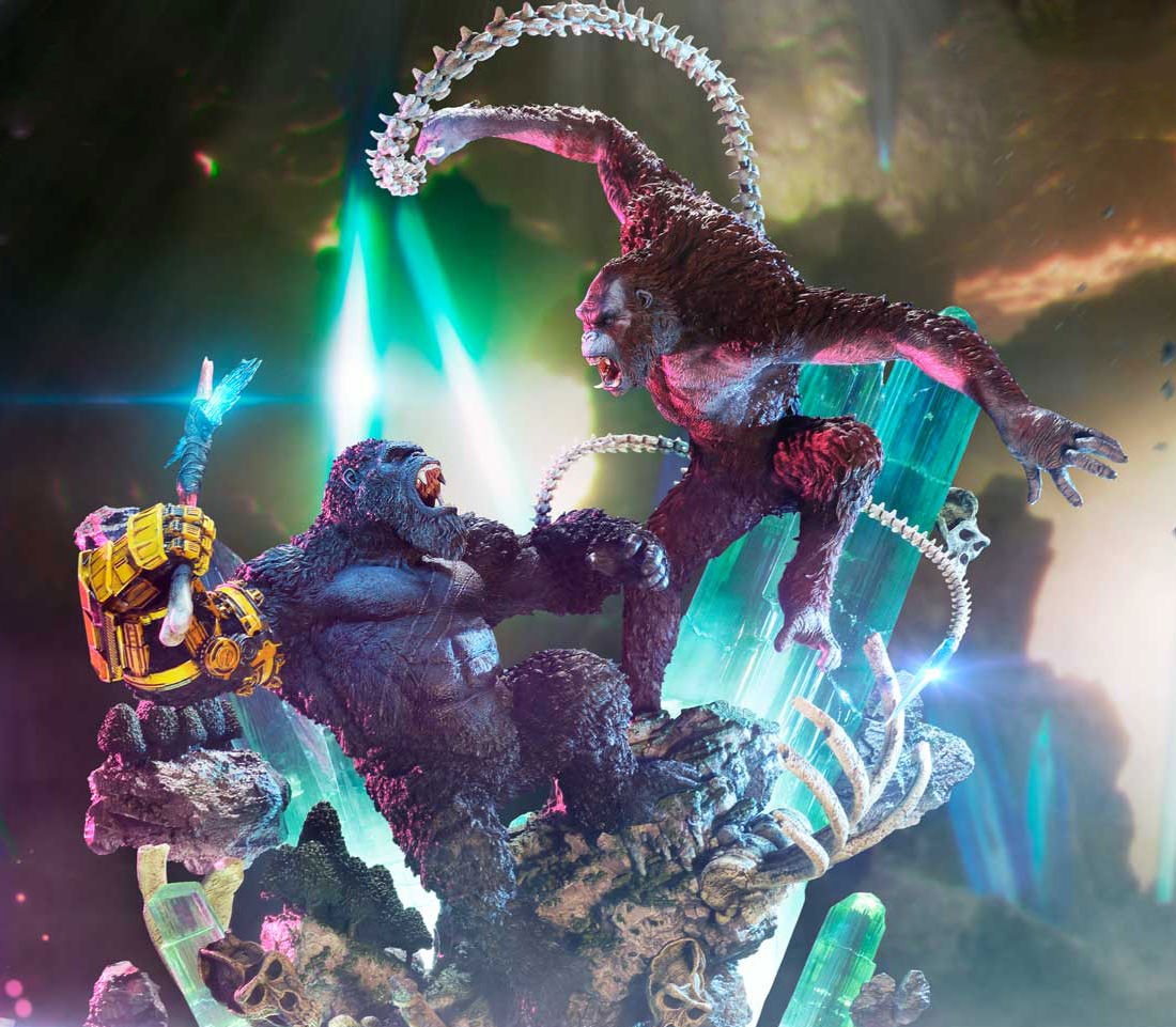 Godzilla vs. Kong Kong vs. Skar King Diorama  (Prototype Shown) View 1