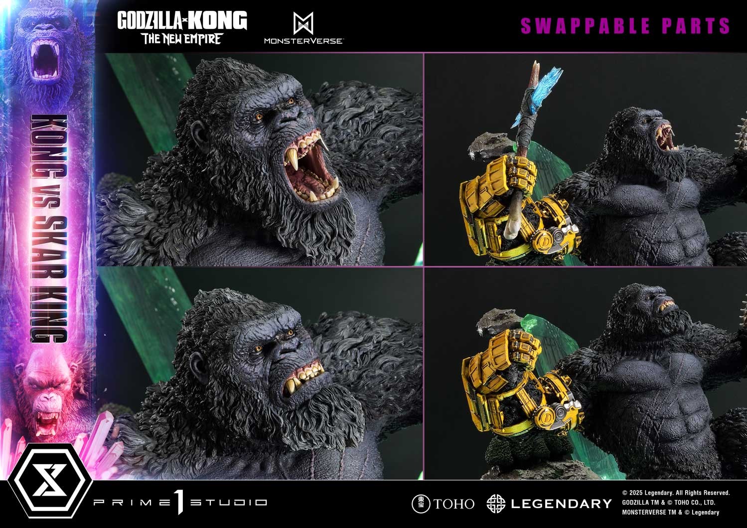 Godzilla vs. Kong Kong vs. Skar King Diorama  (Prototype Shown) View 7