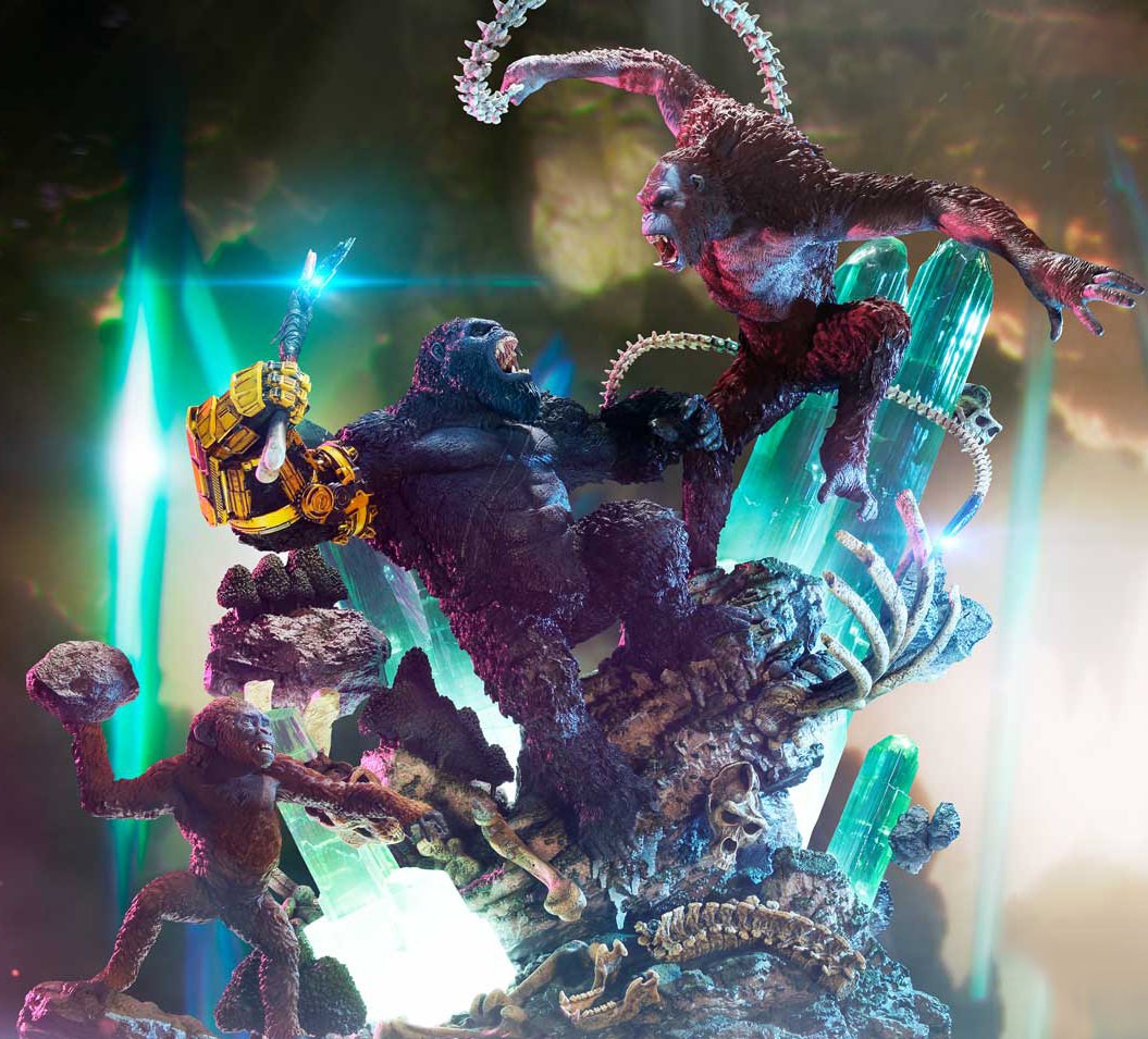 Godzilla vs. Kong Kong vs. Skar King (Bonus Version) Diorama  (Prototype Shown) View 1