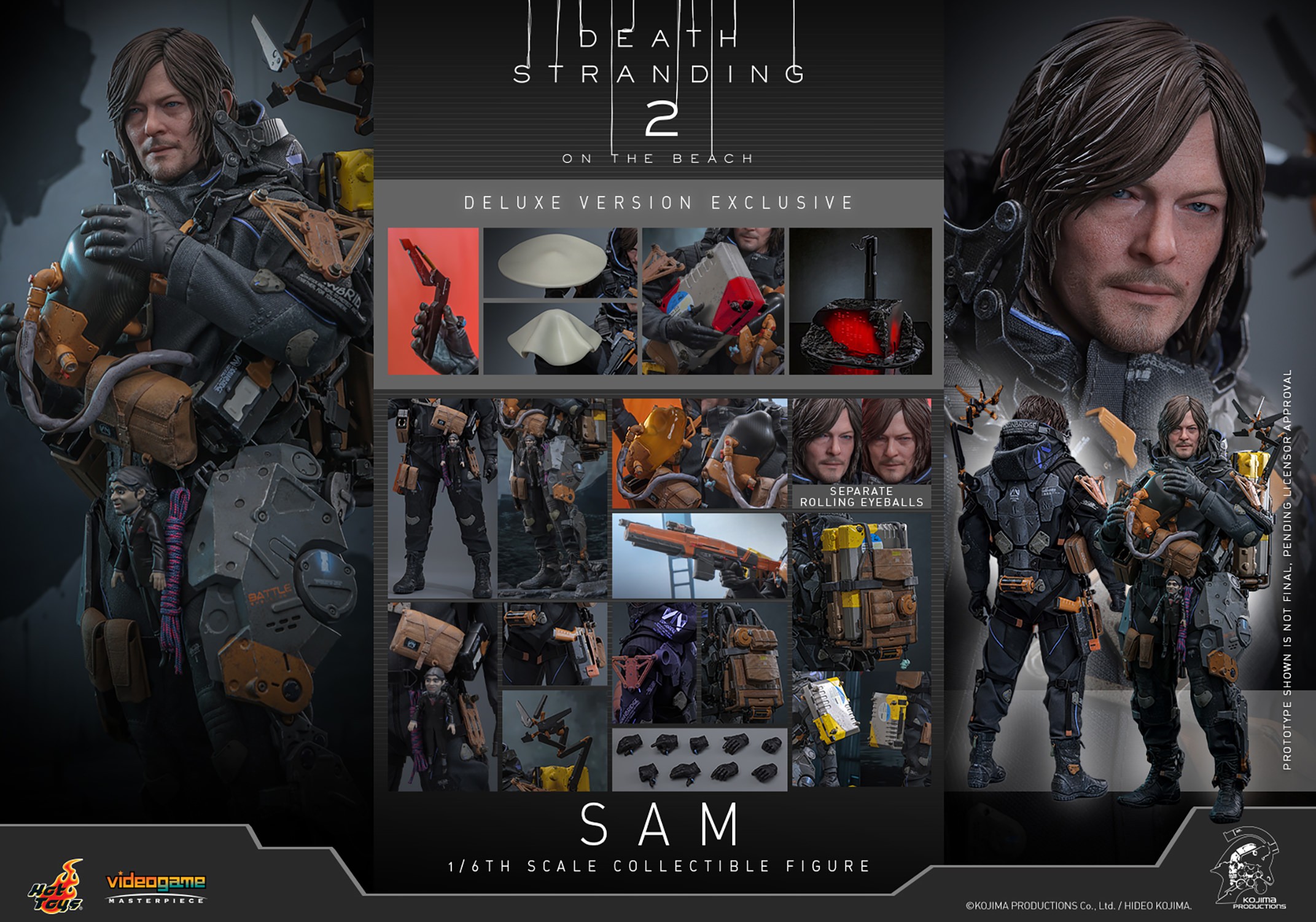 Death Stranding Sam (Deluxe Version) Sixth Scale Figure  (Prototype Shown) View 15