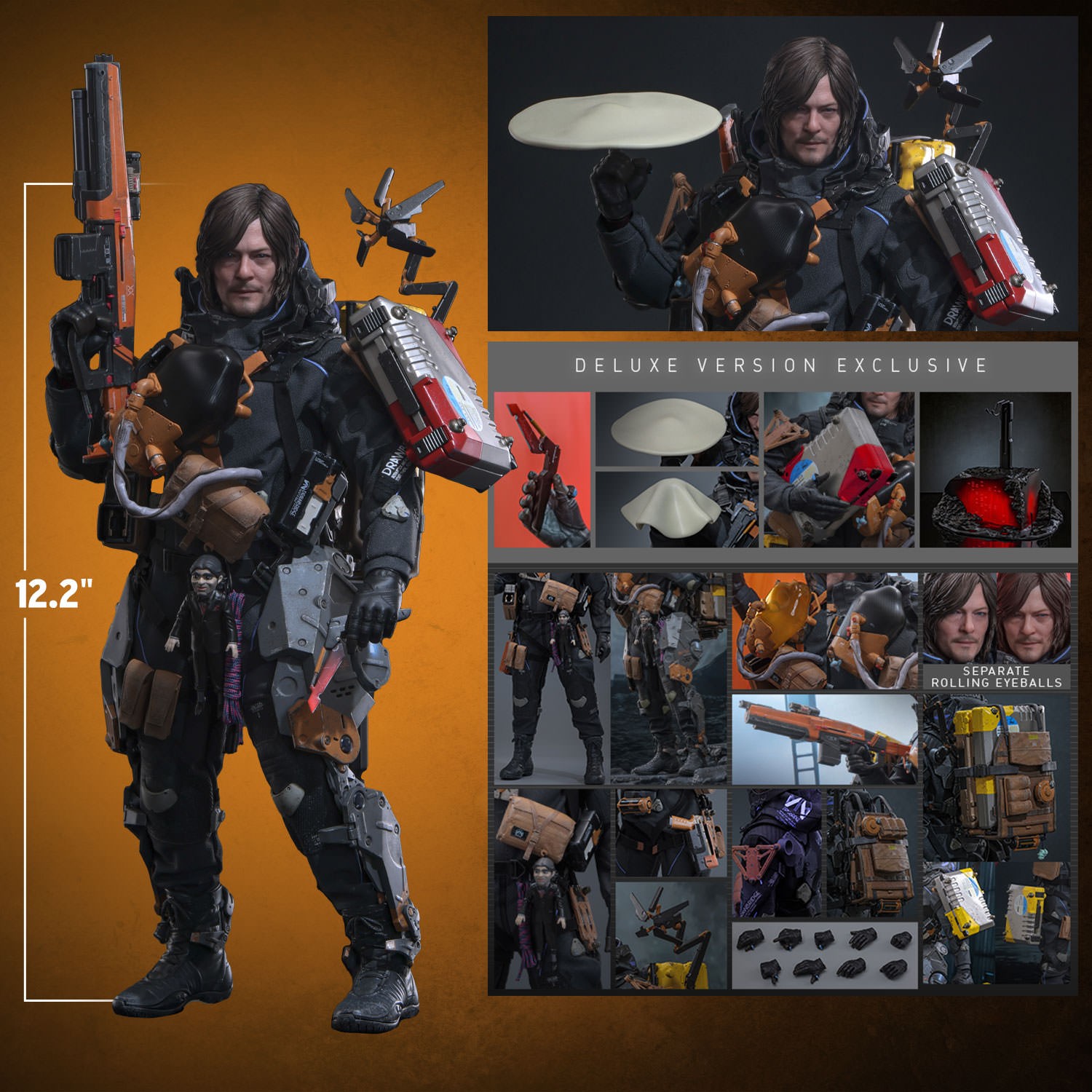 Death Stranding Sam (Deluxe Version) Sixth Scale Figure  (Prototype Shown) View 2
