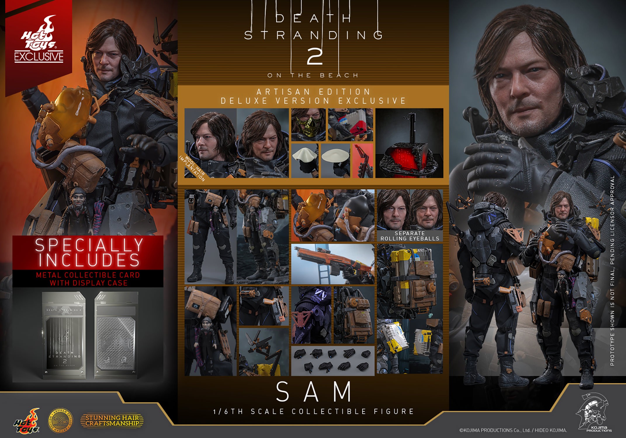 Death Stranding Sam (Artisan Edition Deluxe Version) Sixth Scale Figure  Exclusive Edition (Prototype Shown) View 13