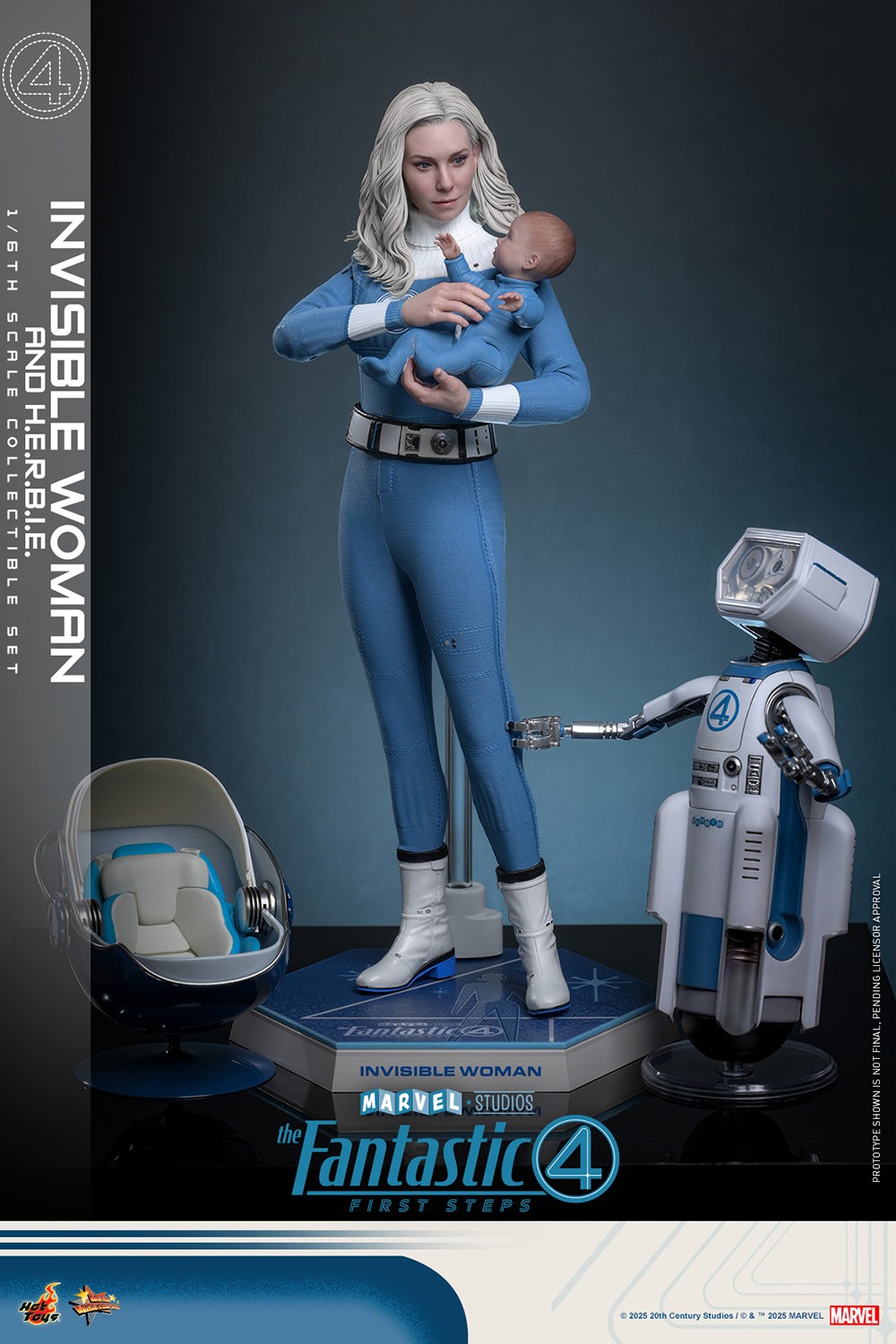 Marvel Invisible Woman and H.E.R.B.I.E. (Special Edition) Sixth Scale Figure  Exclusive Edition (Prototype Shown) View 4